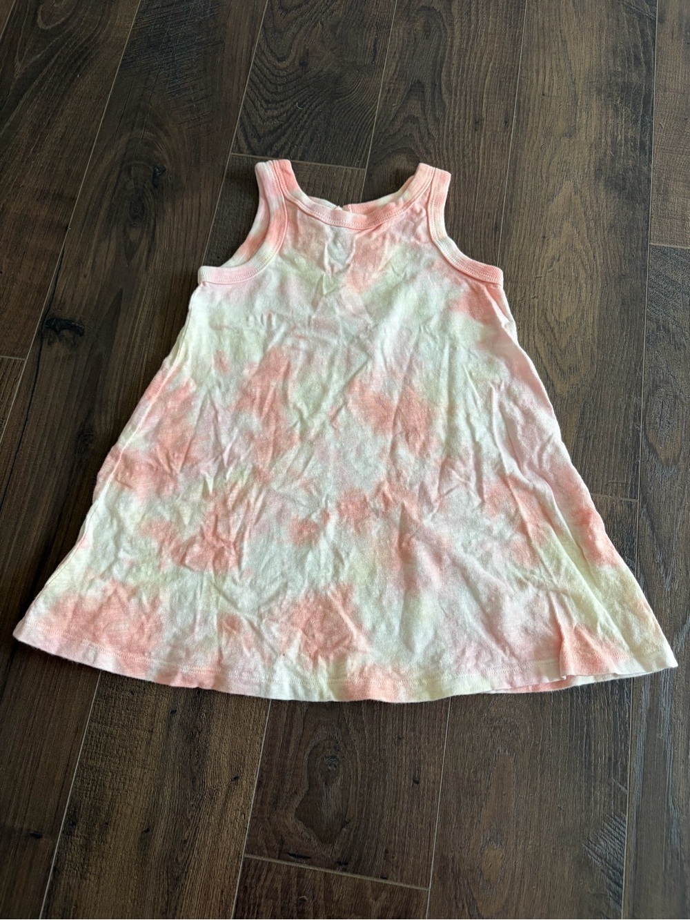 GAP Peach & Cream Tie-Dye Tank Dress for Kids